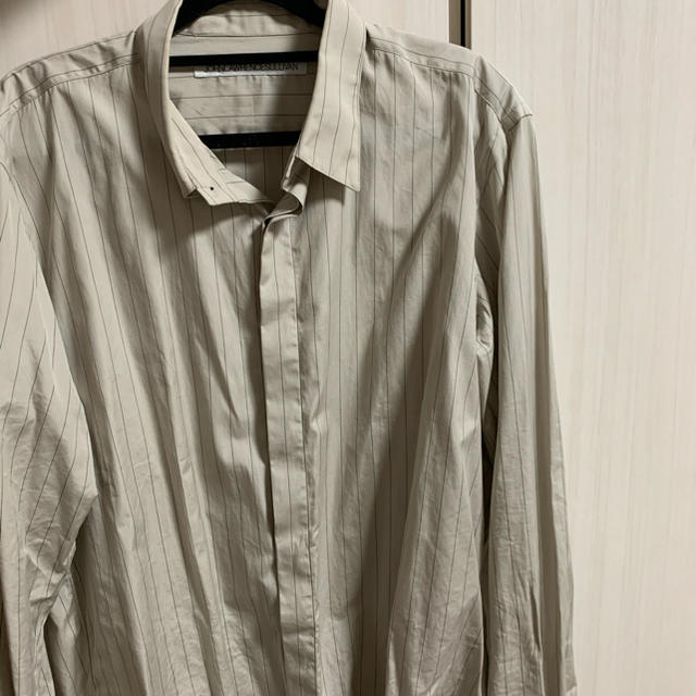 JOHN LAWRENCE SULLIVAN(ジョンローレンスサリバン)のジョンローレンスサリバン  ストライプシャツ48 メンズのトップス(シャツ)の商品写真