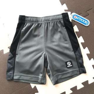 アウトドア(OUTDOOR)の新品　アウトドア　outdoor ハーフパンツ　半パン　キッズ110 黒　グレー(パンツ/スパッツ)