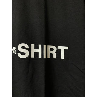 新品 2020AW新作 コムデギャルソンシャツTシャツ ロゴ 黒 ブラック XL