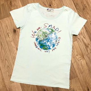 スマップ(SMAP)の【美品】SMAP ライブ Tシャツ Mr.S 会場のみ使用 Mサイズ　グリーン(ミュージシャン)