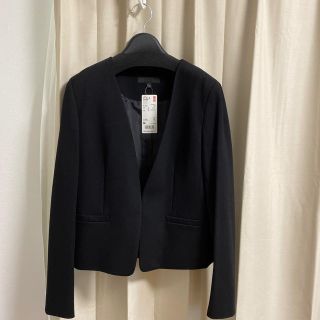 ユニクロ(UNIQLO)のポンチノーカラージャケット＋(ノーカラージャケット)