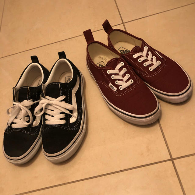 VANS(ヴァンズ)のVANS kids 2足セット　22cm キッズ/ベビー/マタニティのキッズ靴/シューズ(15cm~)(スニーカー)の商品写真