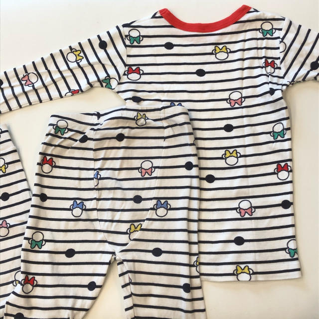 babyGAP(ベビーギャップ)の☆美品☆babyGAP ミニー柄 長袖パジャマ/ディズニーH&Mユニクロ キッズ/ベビー/マタニティのキッズ服女の子用(90cm~)(パジャマ)の商品写真