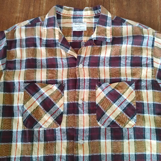 ヴィンテージ50s ペニーズ タウンクラフトオープンカラー開襟半袖チェックシャツ