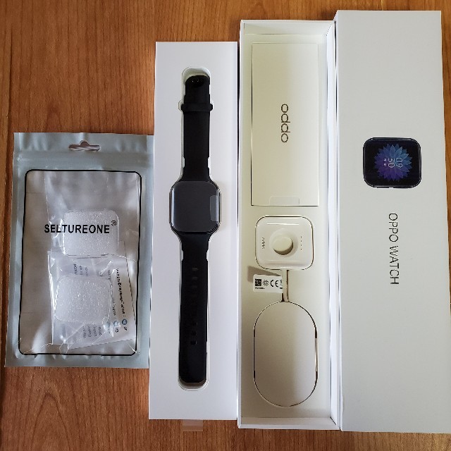 【ほぼ新品】 OPPO Watch 41mm ブラック 日本正規代理店品時計