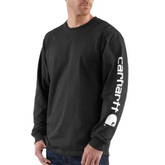 carhartt(カーハート)の日本未発売 Carhartt カーハート M ロンT ブラック ロングTシャツ メンズのトップス(Tシャツ/カットソー(七分/長袖))の商品写真