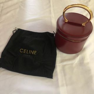 セリーヌ(celine)の【希少レア】CELINE メタルラウンドハンドルバニティ ヴィンテージ(ハンドバッグ)