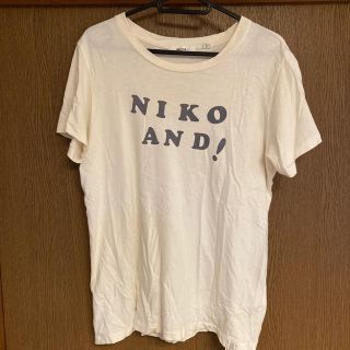 ニコアンド(niko and...)のニコアンド　Tシャツ ホワイト　 L(Tシャツ(半袖/袖なし))