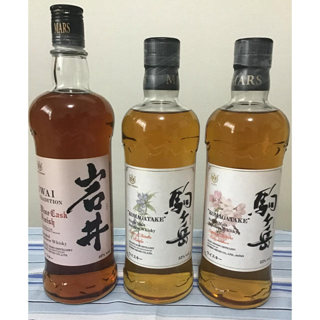 MARS(マース)のsaki様の駒ヶ岳　竜胆　小彼岸桜　岩井ワインカスク　ウイスキー 食品/飲料/酒の酒(ウイスキー)の商品写真