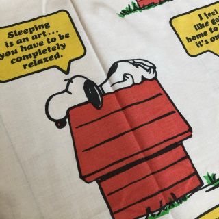 スヌーピー(SNOOPY)の🌜ビンテージ シーツ🌛スヌーピー   テント(生地/糸)