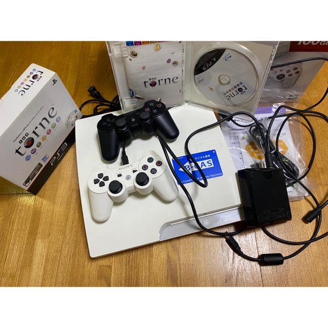 PlayStation3(プレイステーション3)のPlay station3 PS3 torne トルネ　セット エンタメ/ホビーのゲームソフト/ゲーム機本体(家庭用ゲーム機本体)の商品写真