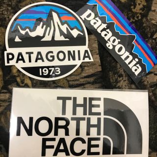 パタゴニア(patagonia)の★補強あり★新品未使用　ノースフェイス&パタゴニア　切り文字　黒&スコープ&P6(その他)