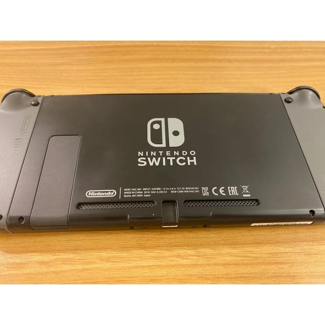 本当に信頼出来る店 Nintendo グレー+純正ポーチ+液晶シール Switch 家庭用ゲーム機本体