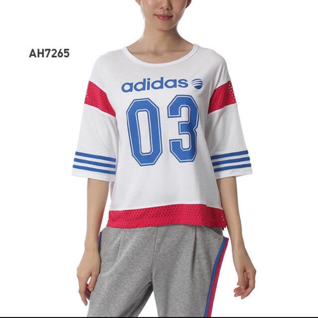 adidas(アディダス)のadidas 七部　Tシャツ レディースのトップス(Tシャツ(長袖/七分))の商品写真