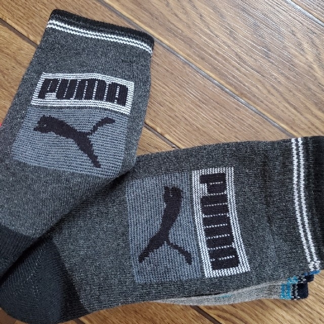 PUMA(プーマ)の男児　PUMA　　総パイルソックス　3足セット　19-21㎝ キッズ/ベビー/マタニティのこども用ファッション小物(靴下/タイツ)の商品写真