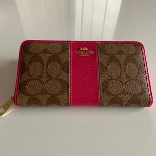 コーチ(COACH)の大人気‼️coach 長財布　ピンク(財布)