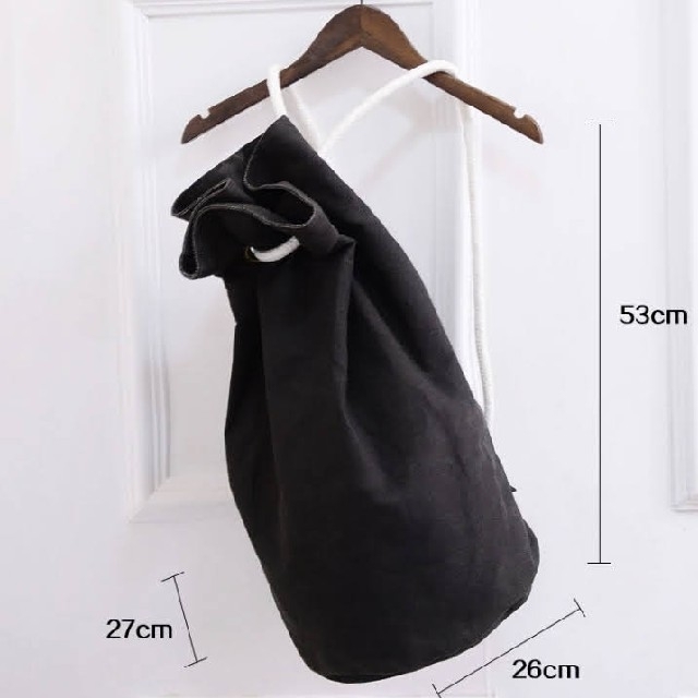craftsmanロゴダッフルバッグ　キャンバス地　ショルダーバッグ ブラック メンズのバッグ(ショルダーバッグ)の商品写真