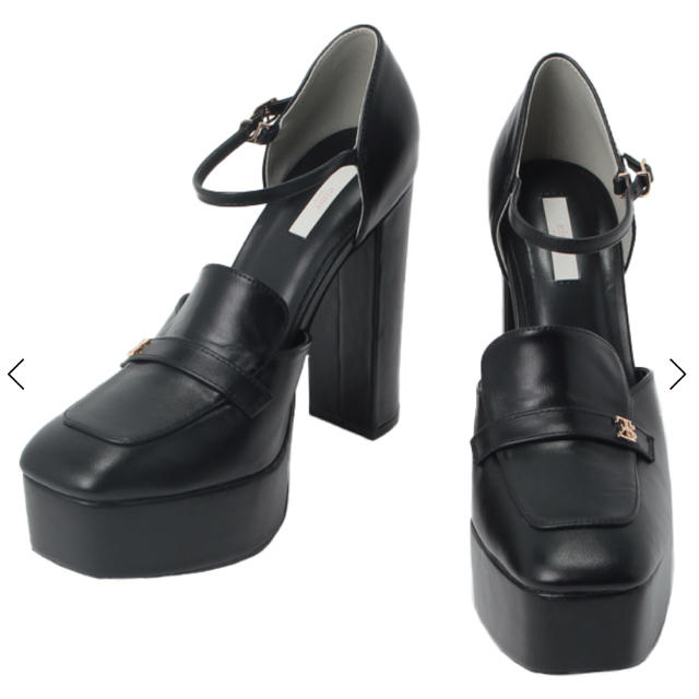 eimy istoire(エイミーイストワール)のeimy  istoire ESストラップパンプス ブラックM レディースの靴/シューズ(ハイヒール/パンプス)の商品写真