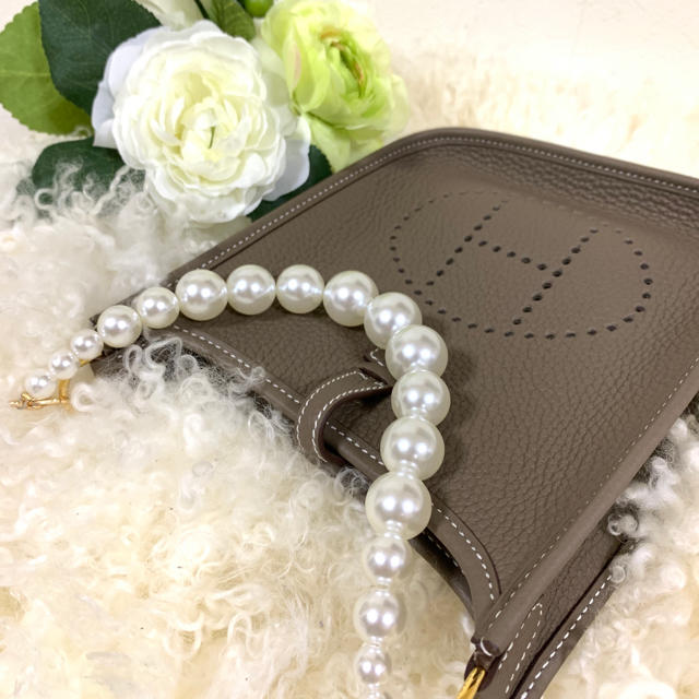♡エルメス エブリンTPM ♡パール持ち手 パールハンドル chateauduroi.co