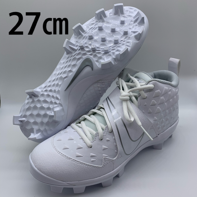 【日本未発売】NIKE トラウトモデル 野球 スパイク ホワイト 27㎝