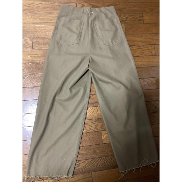 saby 20aw tuck baggy wide pants khaki