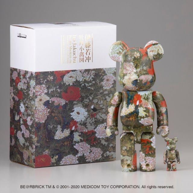 BE@RBRICK 伊藤若冲 牡丹小禽図 100% & 400% ベアブリック エンタメ/ホビーのフィギュア(その他)の商品写真