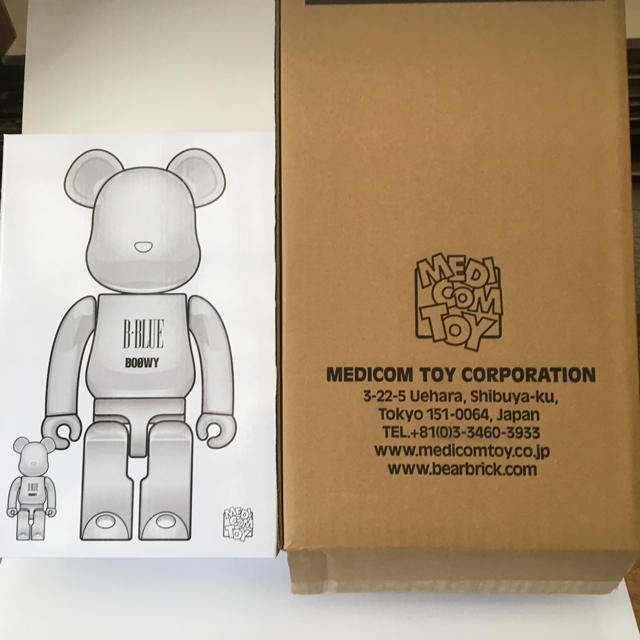 MEDICOM TOY(メディコムトイ)のBE@RBRICK BOOWY “B・BLUE” 100％ & 400％ エンタメ/ホビーのタレントグッズ(ミュージシャン)の商品写真