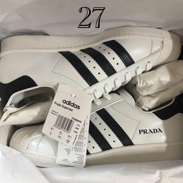 adidas prada スーパースター　27cm