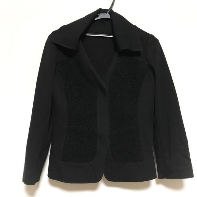 HIROKO BIS(ヒロコビス)のヒロコビス ブルゾン サイズ11 M美品  黒 レディースのジャケット/アウター(ブルゾン)の商品写真