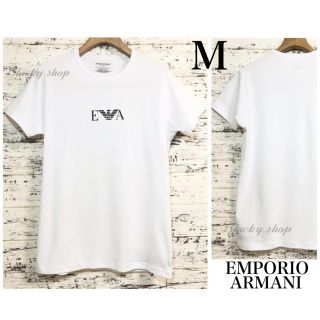 エンポリオアルマーニ(Emporio Armani)の【未使用】エンポリオアルマーニ  Tシャツ M クルーネック 白 ホワイト(Tシャツ/カットソー(半袖/袖なし))