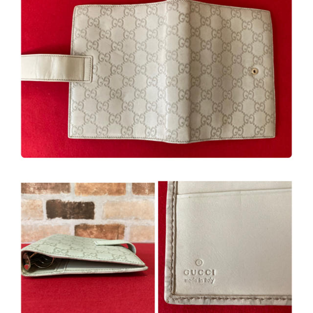 Gucci(グッチ)のGUCCI グッチ シマレザー システム手帳カバー メンズのファッション小物(手帳)の商品写真