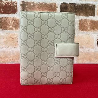 グッチ(GUCCI)のGUCCI グッチ シマレザー システム手帳カバー(手帳)