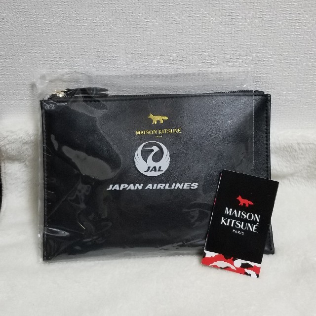 MAISON KITSUNE'(メゾンキツネ)のJAL　アメニティ　メゾンキツネ　ポーチ レディースのファッション小物(ポーチ)の商品写真