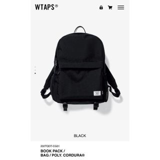 ダブルタップス(W)taps)のwtaps book pack  20aw ブラック　バックパック　新品未使用　(バッグパック/リュック)