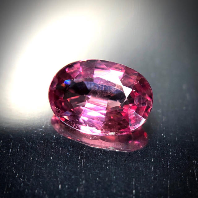 芳醇な睡蓮色の輝き 0.73ct 天然 パパラチァサファイア レディースのアクセサリー(リング(指輪))の商品写真