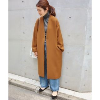 イエナ(IENA)の【TKR様専用】IENA Pe/R 接結ノーカラーコート◆(ロングコート)