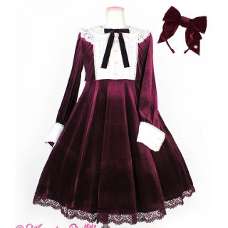 アンジェリックプリティー(Angelic Pretty)の【今日限定値下】Lady Ribbon ワンピースSet(ひざ丈ワンピース)