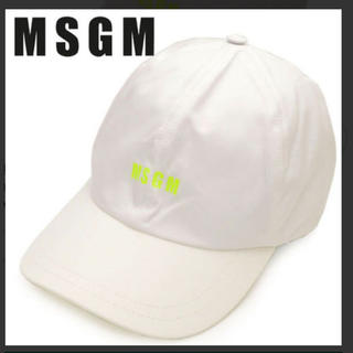 エムエスジイエム(MSGM)のMSGM キャップ　ホワイト(キャップ)