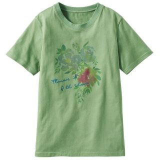 【新品】プリントTシャツ　Sサイズ　リーフグリーン(Tシャツ(半袖/袖なし))