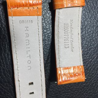 Hamilton - 新品 未使用 ハミルトン カーキ ETO 純正 オレンジ ベルト