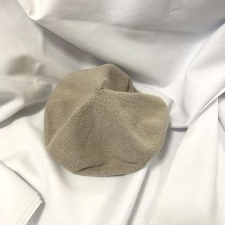 クリスプ(Crisp)の最終値下 vintage cotton ベレー帽 帽子 beige(ハンチング/ベレー帽)