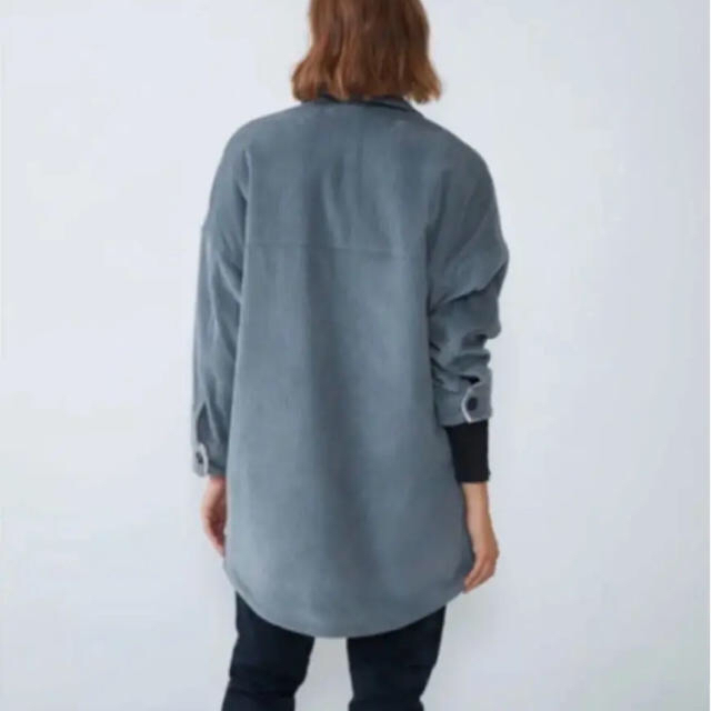 【値下げ不可】ZARA コーデュロイシャツジャケット　ボア　美品　オーバーサイズ 2