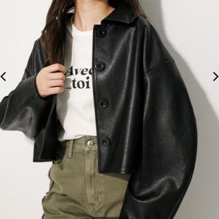 マウジー(moussy)のラグアジェム　レザー(レザージャケット)