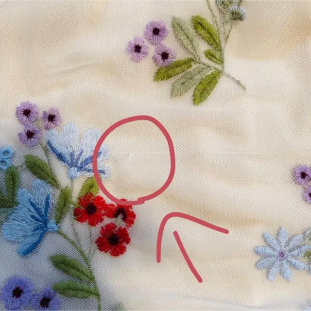 anatelier(アナトリエ)のぴこ様専用)アナトリエ チュール花刺繍スカート レディースのスカート(ひざ丈スカート)の商品写真