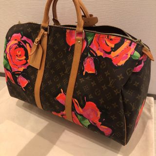 ルイヴィトン(LOUIS VUITTON)のルイヴィトン　モノグラム　ローズ　キーポル50  薔薇　 M48605(ボストンバッグ)