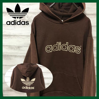 アディダス(adidas)のみー様専用　アディダス トレフォイル　前後デカロゴ　スウェットパーカー　L(パーカー)