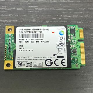 24時間以内発送 MZ-MPC1280 ssd 128GB mSATA(PCパーツ)