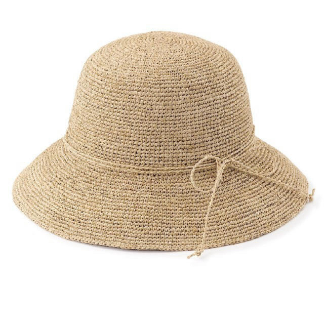 MUJI (無印良品)(ムジルシリョウヒン)の無印良品　ラフィア　帽子 レディースの帽子(麦わら帽子/ストローハット)の商品写真