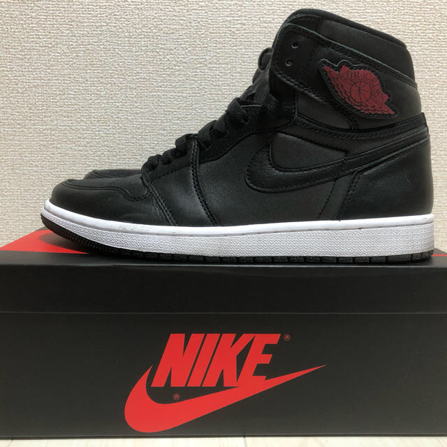 NIKE(ナイキ)のNIKE AIR JORDAN 1 HIGH OG BLACK GYM RED メンズの靴/シューズ(スニーカー)の商品写真