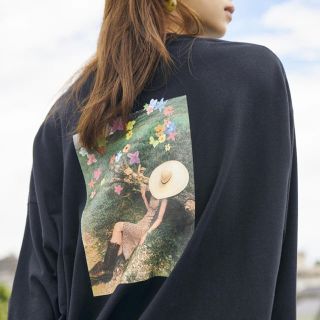 エモダ(EMODA)のれぇ様専用　佐藤晴美　【EMODA×HARUMI】グラフィカルロングトップ(Tシャツ/カットソー(七分/長袖))